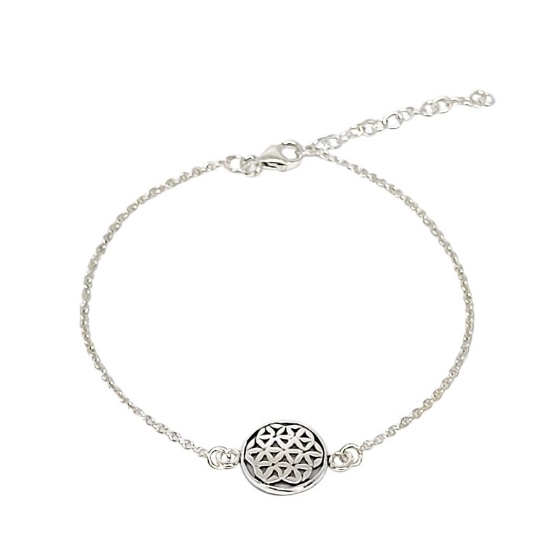 ANDREA COGGIOLA JOYAS - Pulsera Flor De La Vida Plata Fina 925