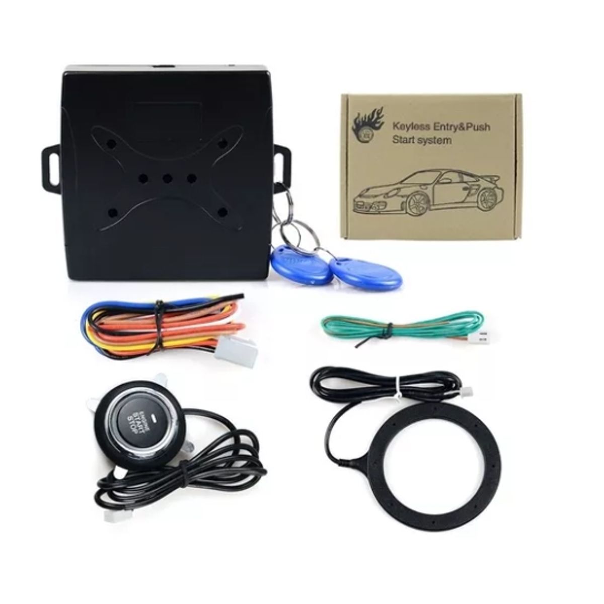 OFERTABKN - Botón Encendido Apagado Sin Llave Con Chip Rfid Para Auto