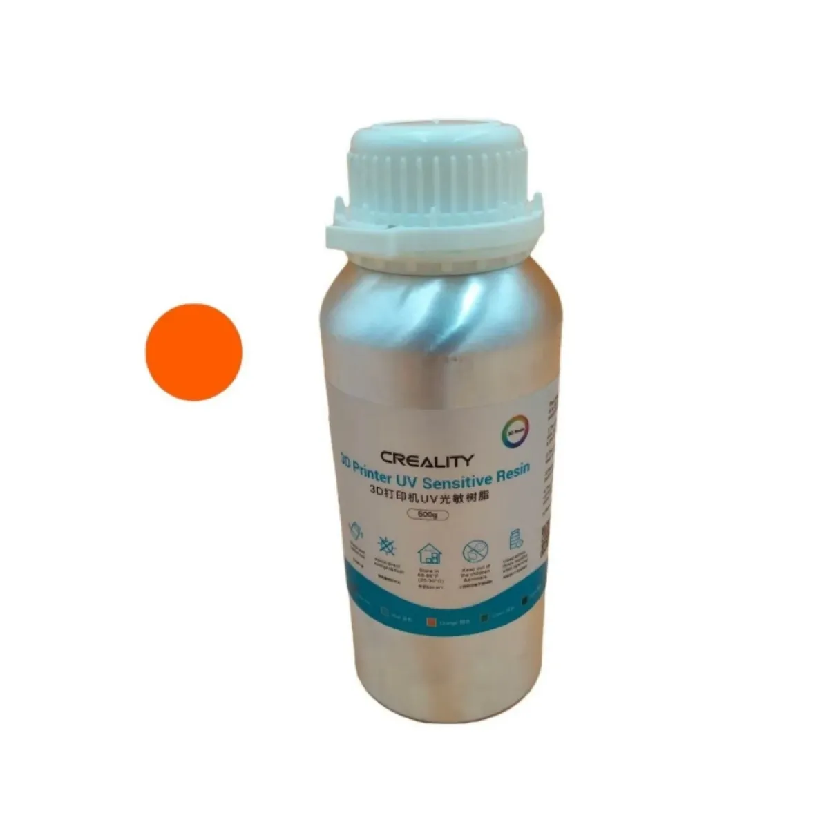 CREALITY - Resina Estándar LCD 500g Naranjo