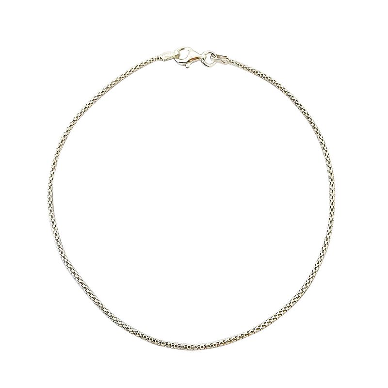 ANDREA COGGIOLA JOYAS - Tobillera Cordón Plata Fina 925