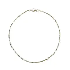 ANDREA COGGIOLA JOYAS - Tobillera Cordón Plata Fina 925