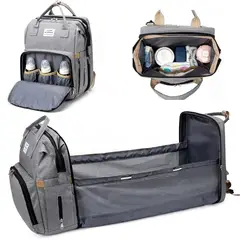 OEM - MOCHILA MATERNAL 3 EN 1 CON MUDADOR PORTATIL