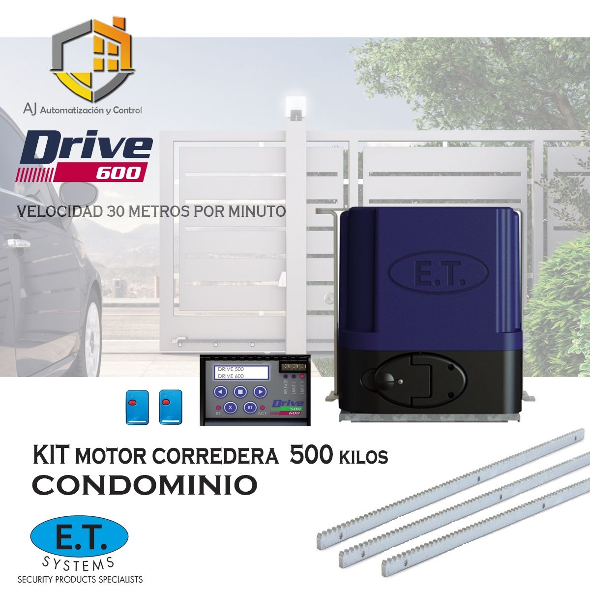 NICE - Kit de Motor Corredera Drive 600 ET SYSTEM
