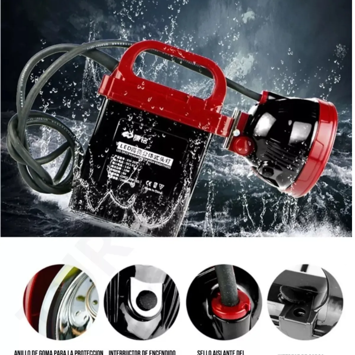 GENERICO - Foco Largo Alcance Para Minería Cacería Pesca Campin9000lm…