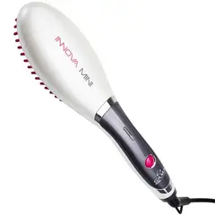 GAMA - Cepillo Alisador Caliente Innova Mini Nano Silver Cerámica Modela