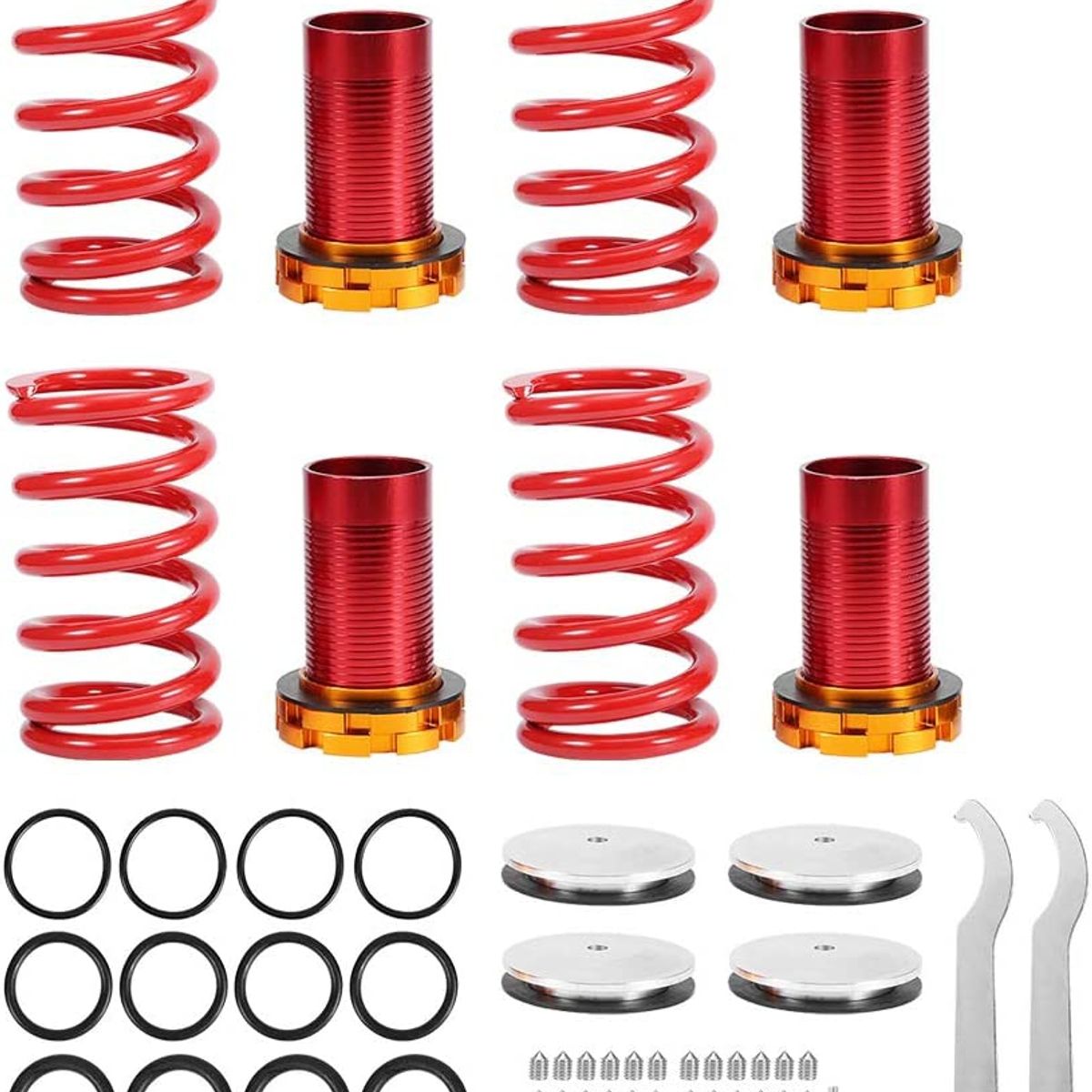 GENERICO - Ajusta tu suspensión con Kit 4 Coilovers Universal regulable…