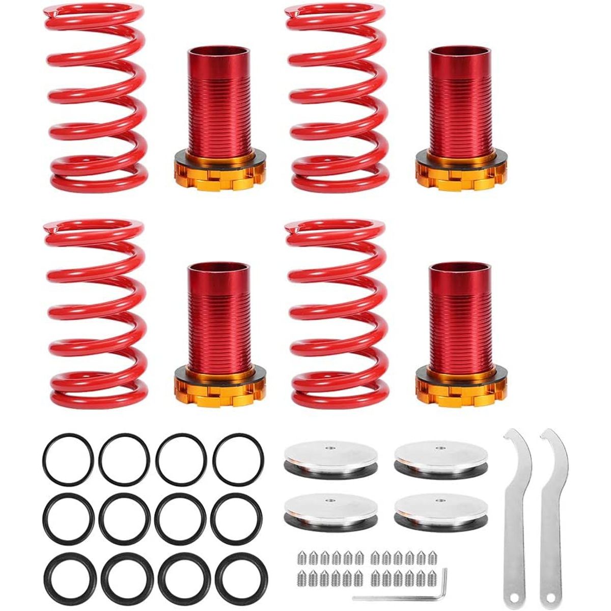 GENERICO - Ajusta tu suspensión con Kit 4 Coilovers Universal regulable…