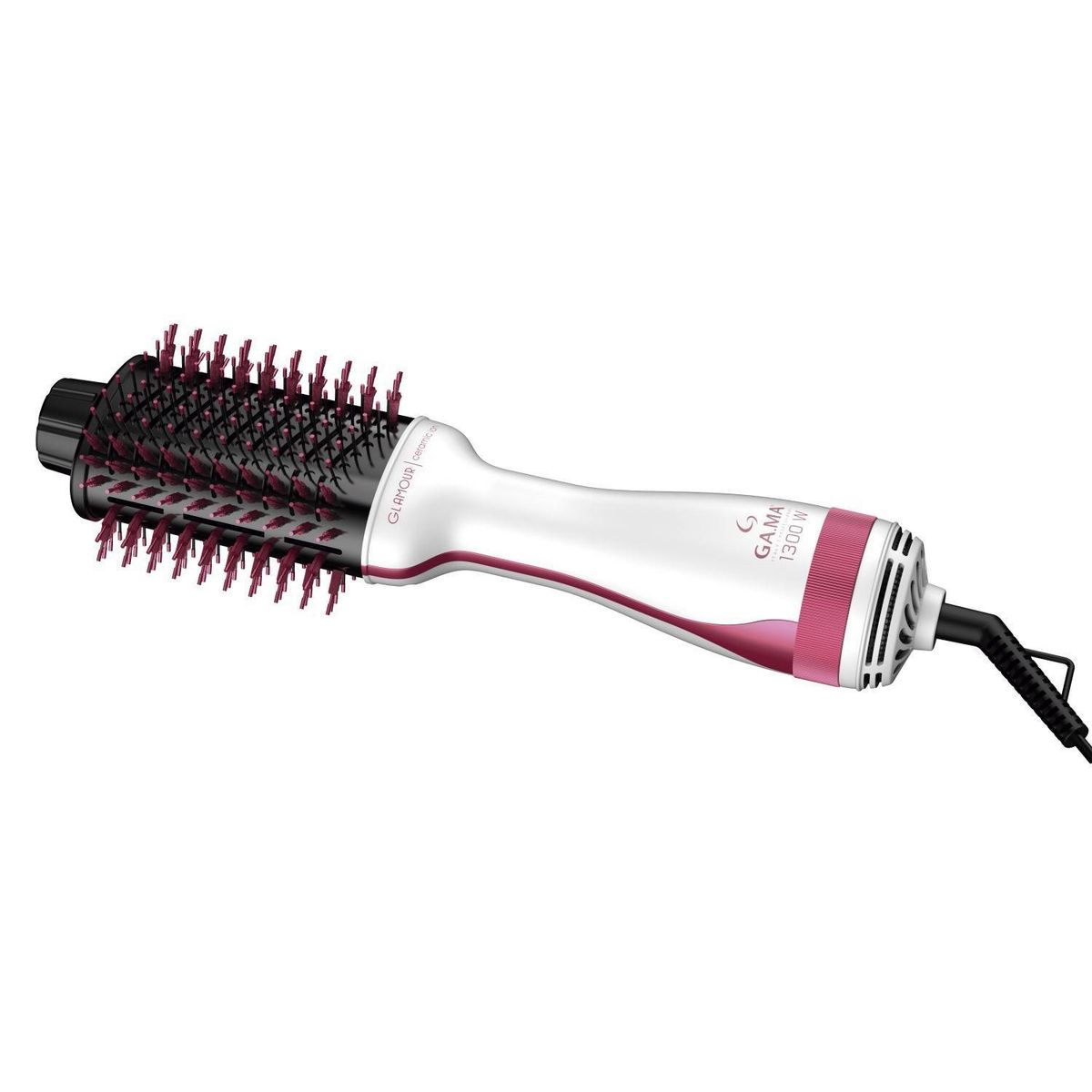 GAMA - Cepillo Secador Gama Glamour Pink Modelador Ceramic Ion 1300W