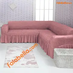 GENERICO - Forro de sillones en L original Turco Palo Rosa