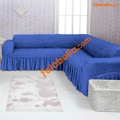 GENERICO - Forro de sillones en L original Turco Azul claro
