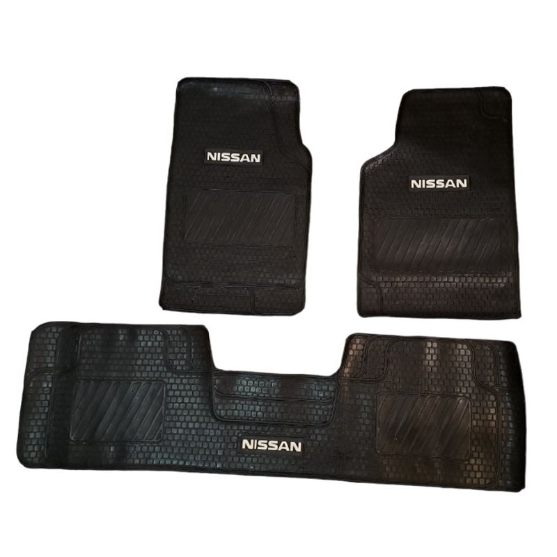 GENERICO - PISOS DE GOMA 3 PIEZAS PARA AUTOMOVIL Y CAMIONETA NISSAN