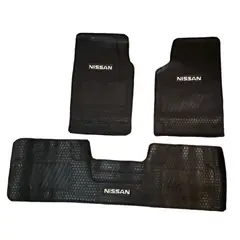 GENERICO - PISOS DE GOMA 3 PIEZAS PARA AUTOMOVIL Y CAMIONETA NISSAN