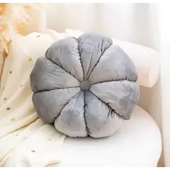 GENERICO - Cojín redondo gris - Terciopelo 45 cm…