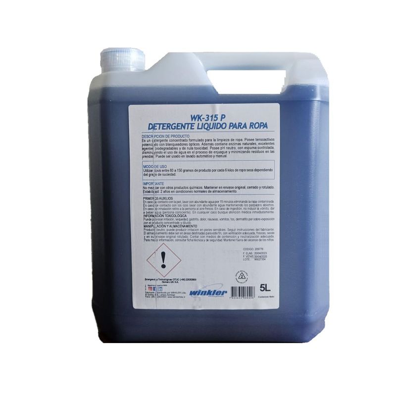 WINKLER - Detergente Liquido Enzi-matic De Ropa Concentrado Rinde 30 L