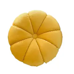 GENERICO - Cojín redondo Amarillo - Terciopelo 45 cm…