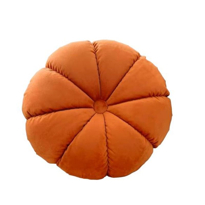 GENERICO - Cojín redondo Naranjo- Terciopelo 45 cm de diámetro…