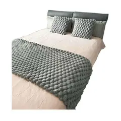 GENERICO - Piecera gris más dos fundas cojín ideal para 2 plazas…