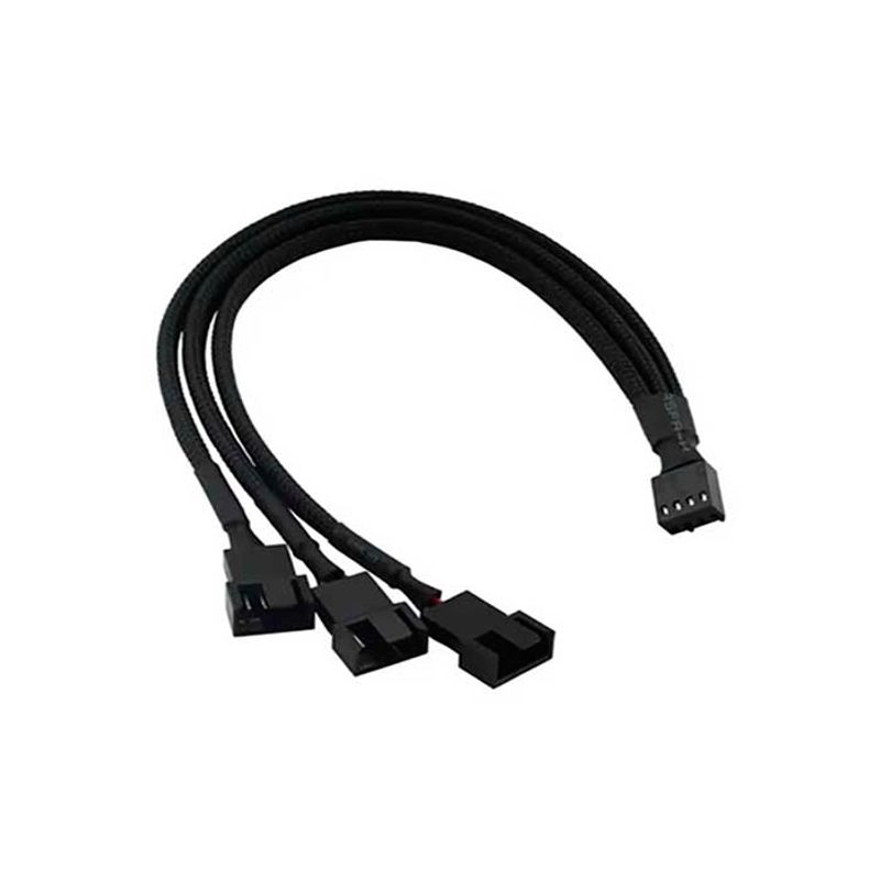 GENERICO - Cable Adaptador Cpu 4 Pin Pwm 1 A 3 Vías Ventilador Tx4 26cm