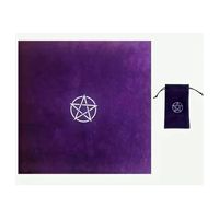 Set Mantel Tarot Y Funda Tarot Paño Tarot Bolsa Tarot Morado-
