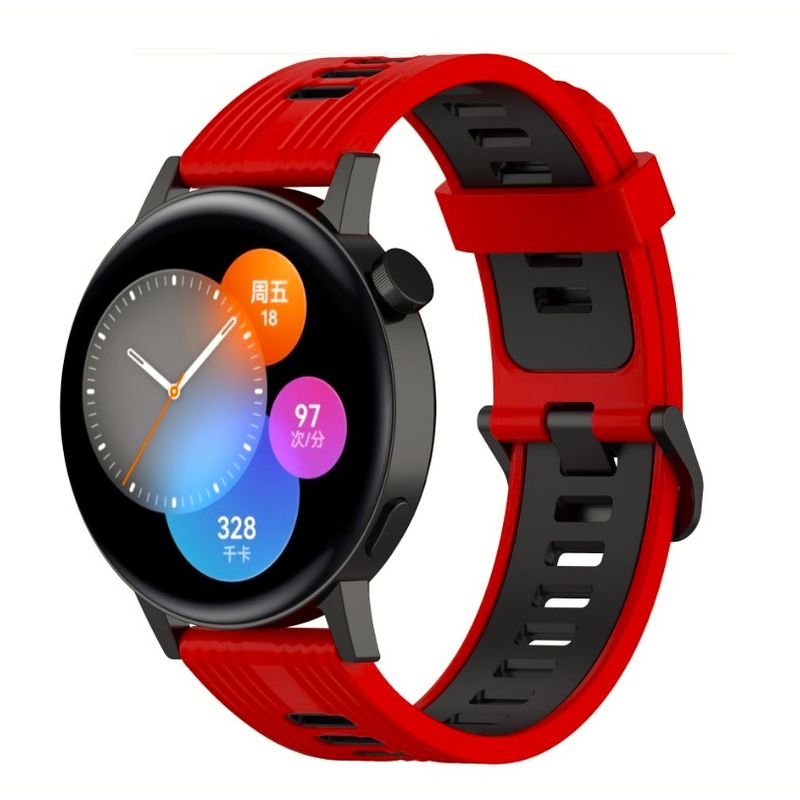 GENERICO - Correa Para Huawei Gt Runner, Gt 4 / 3 46mm Silicona Roja…