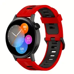 GENERICO - Correa Para Huawei Gt Runner, Gt 4 / 3 46mm Silicona Roja…