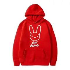 ROLY - Poleron Rojo Bad Bunny Conejo Malo Trap