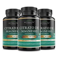 Citrato De Magnesio Puro Lf 270 Capsulas 600mg 3x90