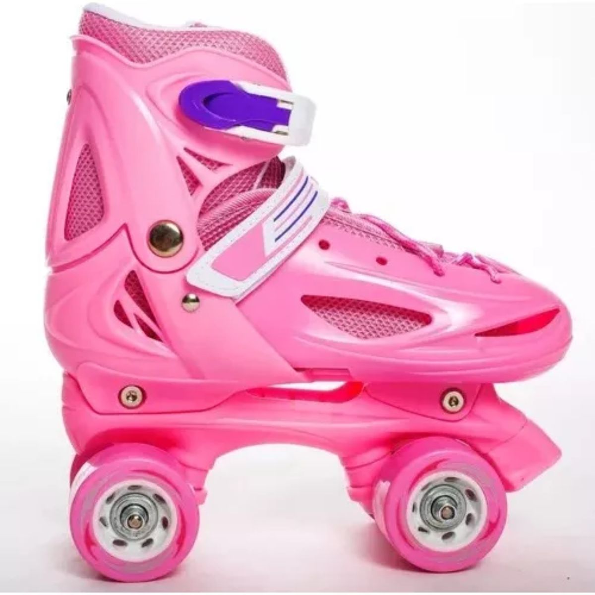 GENERICO - Patines Roller Niña Más Protectores Y Casco TALLA M 33 al 36