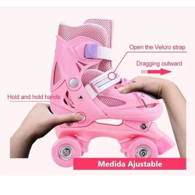 Imagen 2 del producto Patines 4 Ruedas Roller Rosado De Niña M