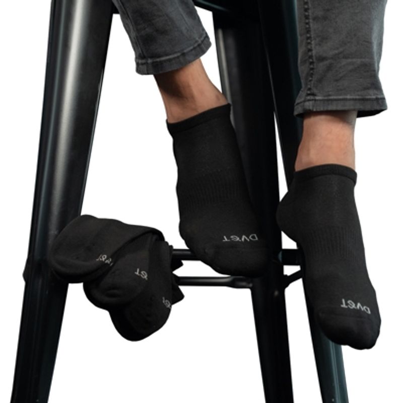 DVGT DIVERGENTE - Calcetin Pack 4 Pares Pacha Tobillo Negro