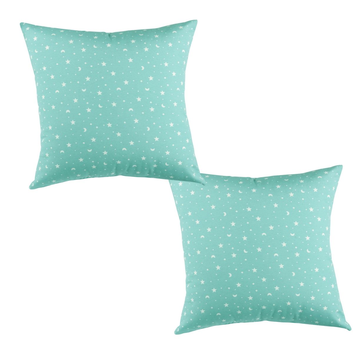 MASEL - Set 2 cojines lona estrellitas  50x50