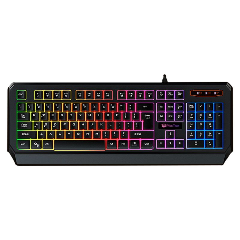 MEETION - Teclado Con Cable Gaming Ergonomico Antighosting Meetion