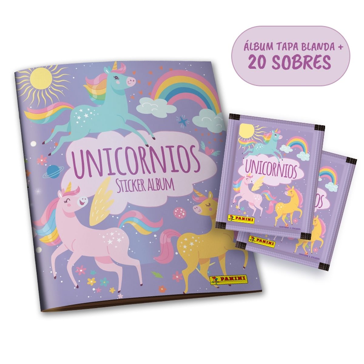 PANINI - Pack Unicornios (Álbum + 20 Sobres)