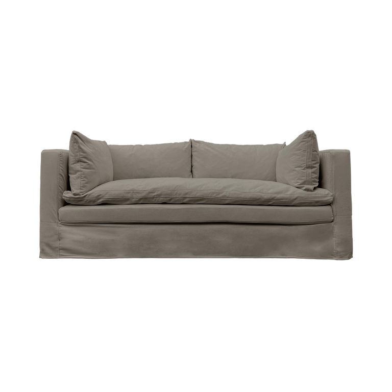 SOFA PUELO CHENILLE GRIS PIEDRA 3C