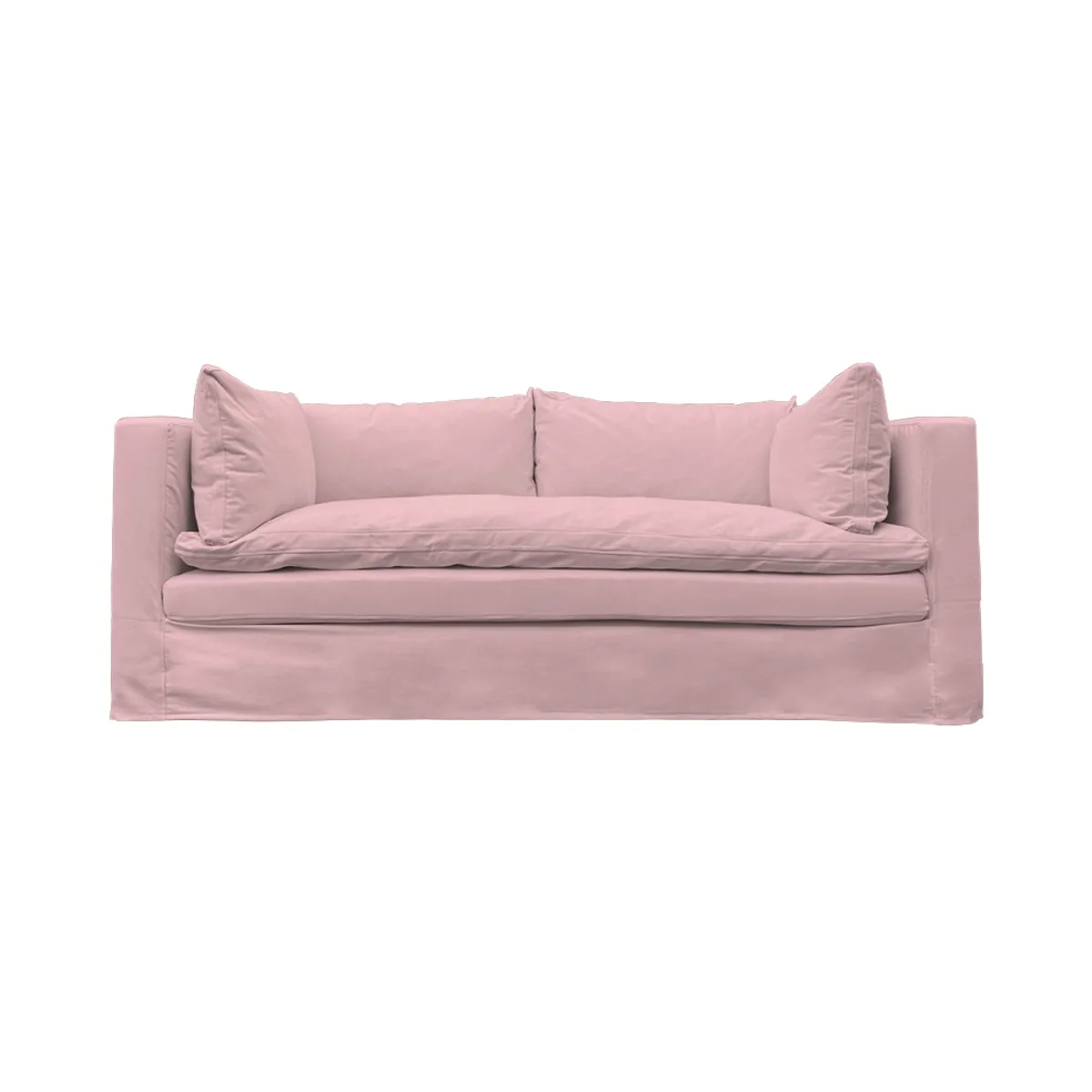 SOFAS HOME - SOFA PUELO CHENILLE PALO ROSA 3C