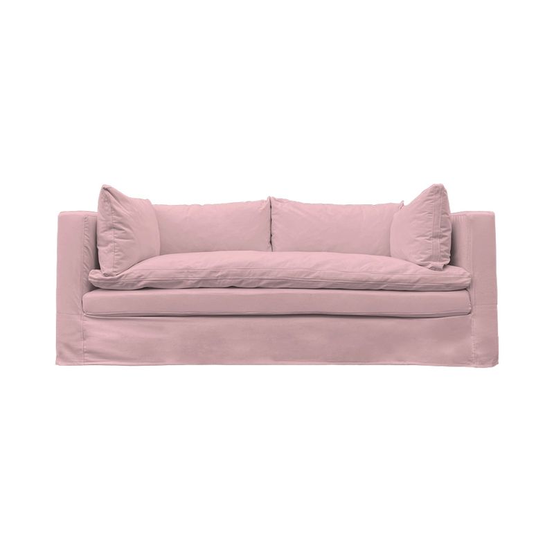 SOFAS HOME - SOFA PUELO CHENILLE PALO ROSA 3C