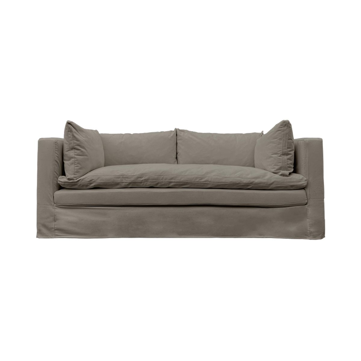 SOFAS HOME - SOFA PUELO LINO GRIS PIEDRA 3C