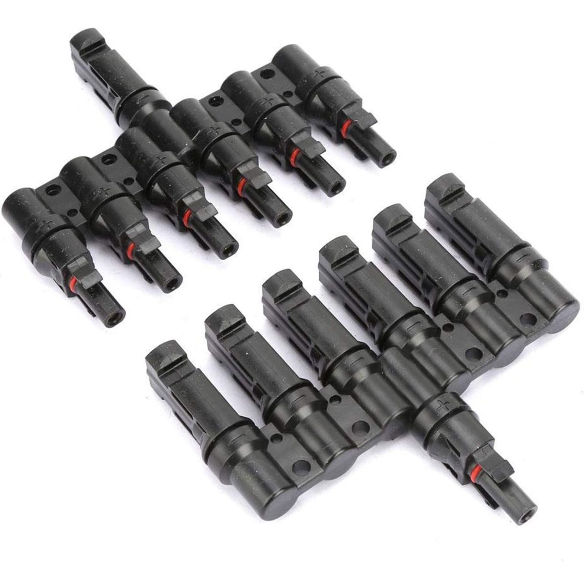 SOLIOT - Par Conector Mc4 6 A 1 Macho/hembra Solar