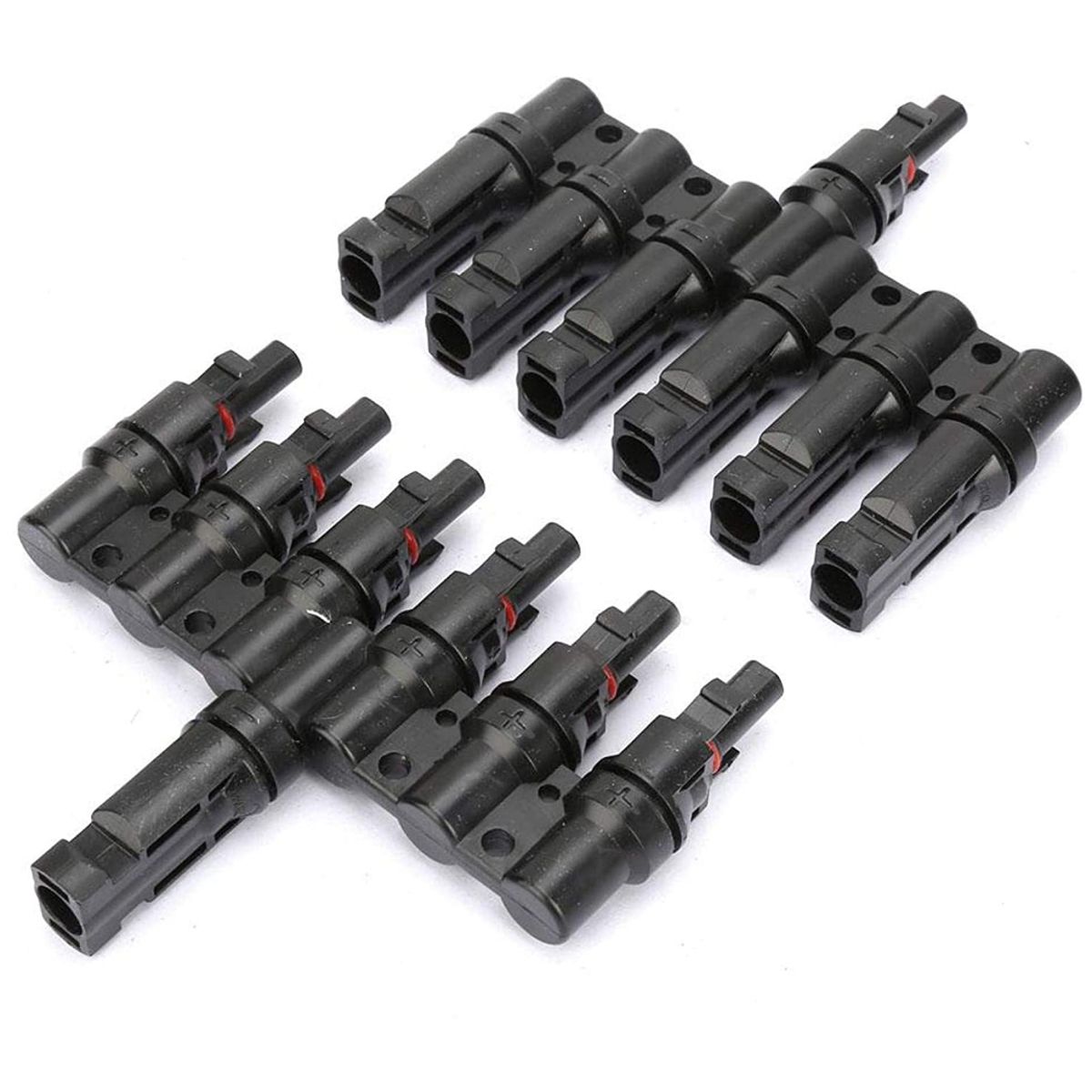 SOLIOT - Par Conector Mc4 6 A 1 Macho/hembra Solar