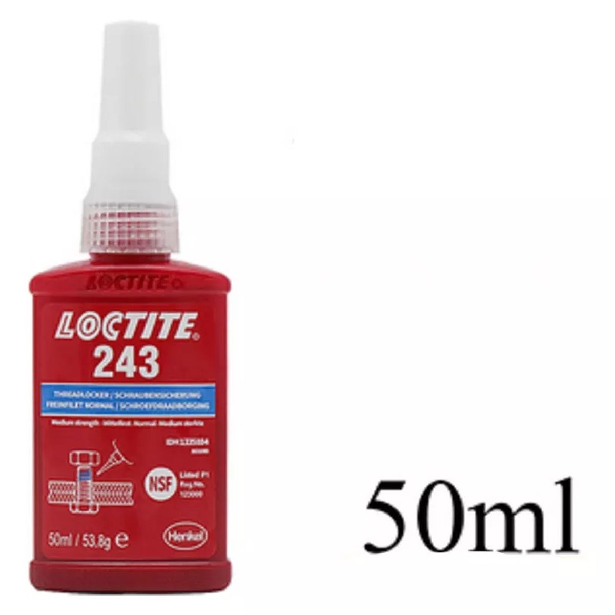 LOCTITE - Loctite 243 Traba Perno Azul 50ml Viscosidad: 1300/3000