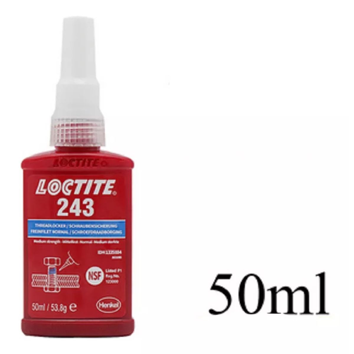 LOCTITE - Loctite 243 Traba Perno Azul 50ml Viscosidad: 1300/3000