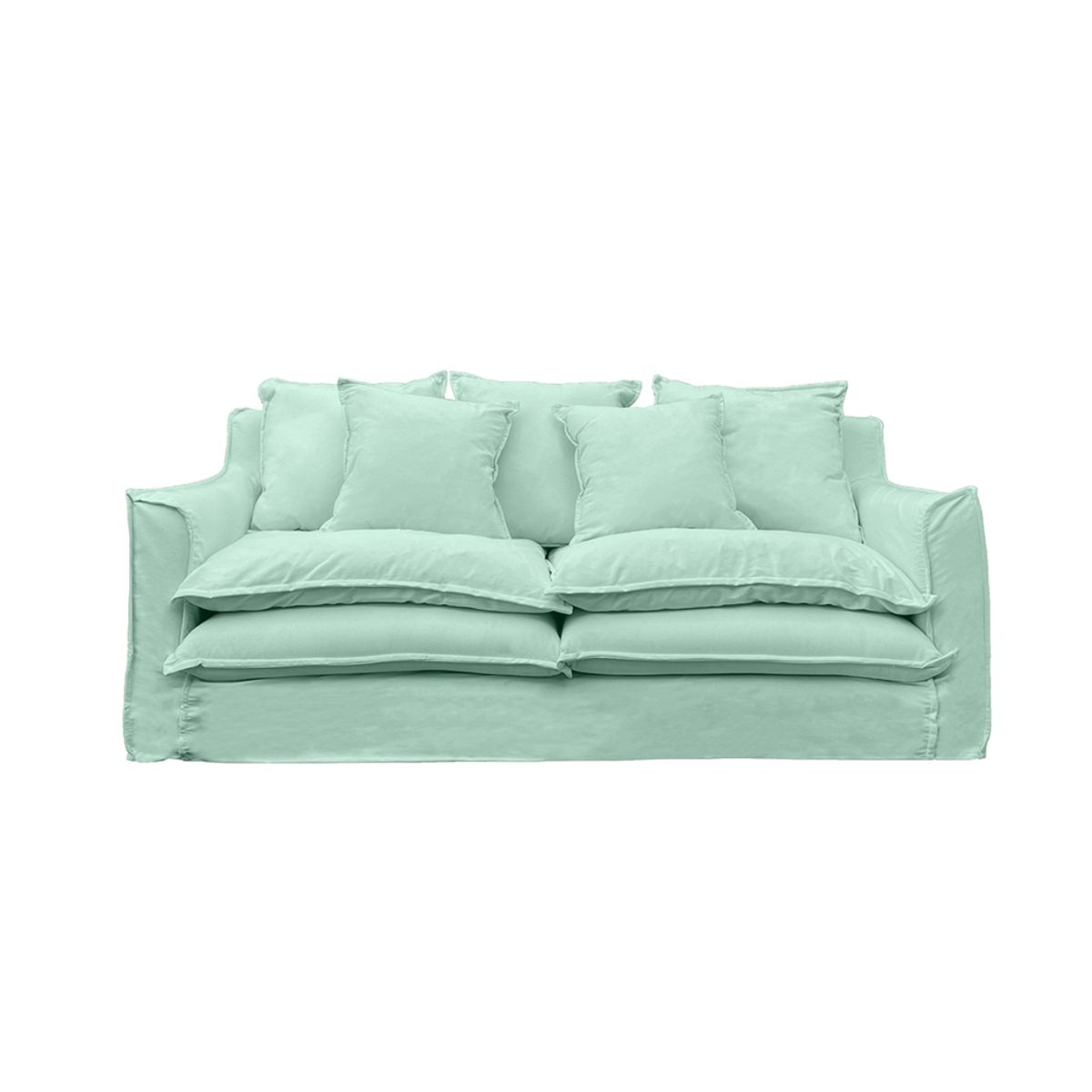 SOFAS HOME - SOFA PUANGUE CHENILLE AGUA 3C