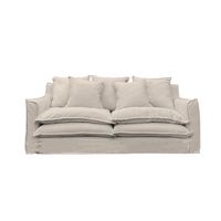 SOFA PUANGUE CHENILLE HUESO 3C