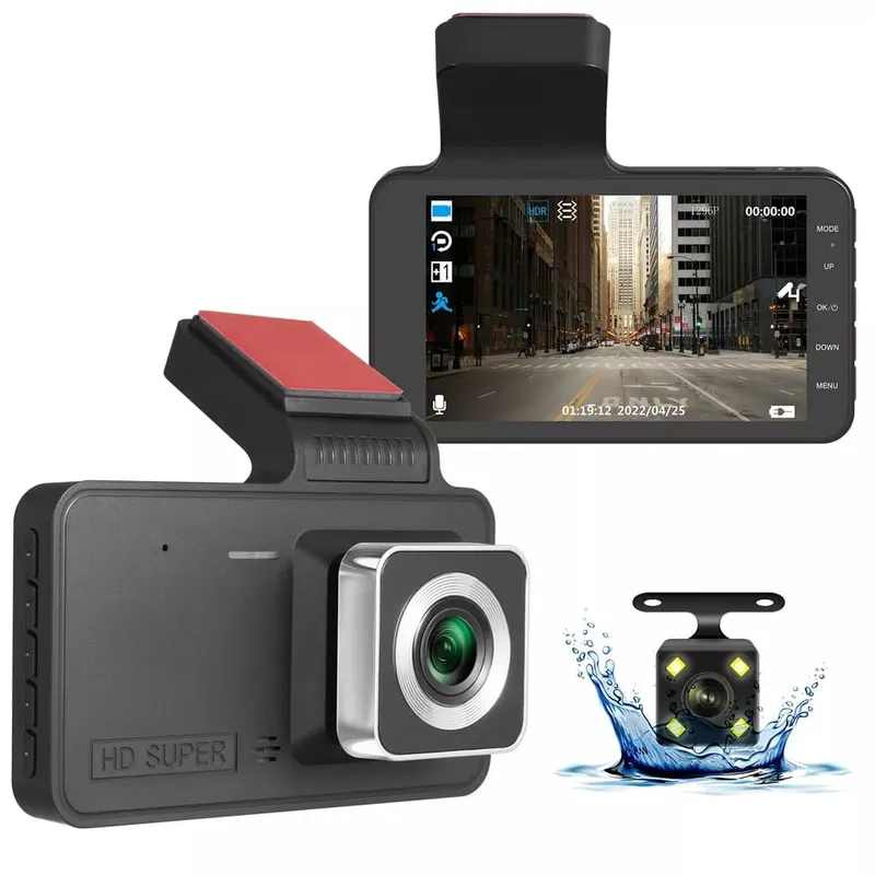 GENERICO - Cámara auto delantera trasera monitoreo grabación Full hd…