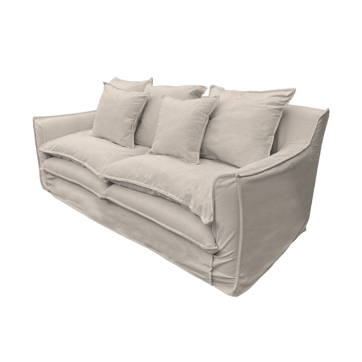SOFAS HOME - SOFA PUANGUE LINO HUESO 3C