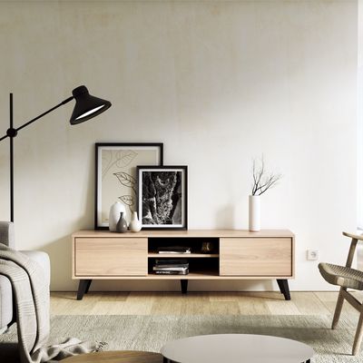 Imagen 2 del producto Rack tv 65 bajo atacama cafe claro