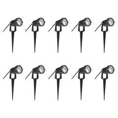 HB LEDS - Pack 10 Foco LED Estaca Jardín 6W RGB