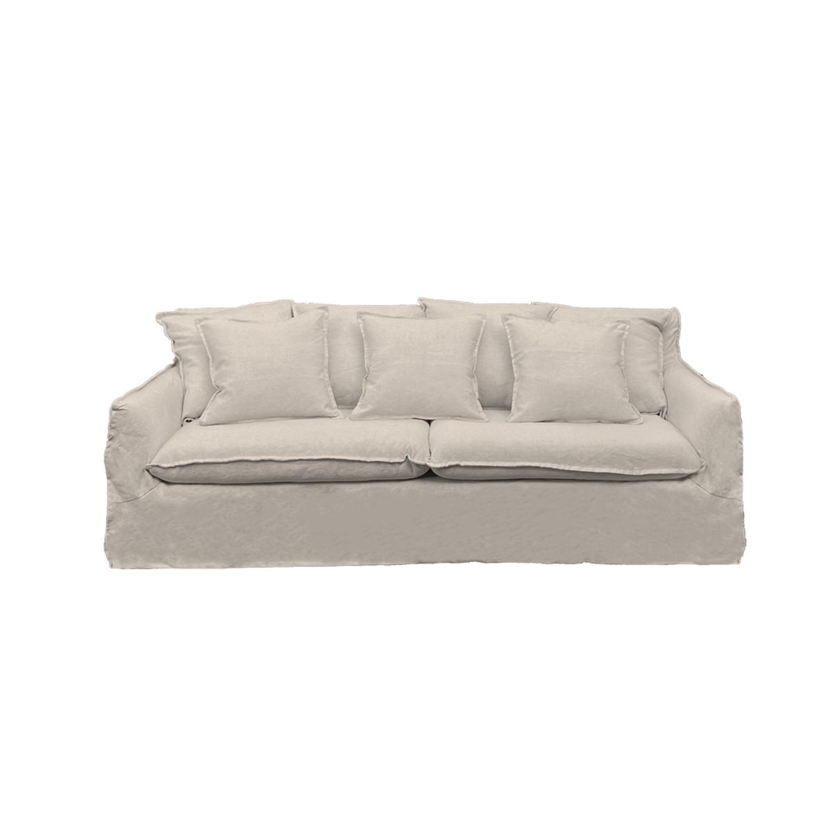 SOFAS HOME - SOFA PALENA CHENILLE HUESO 3C