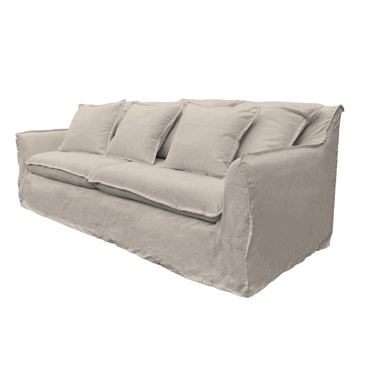 SOFAS HOME - SOFA PALENA CHENILLE HUESO 3C