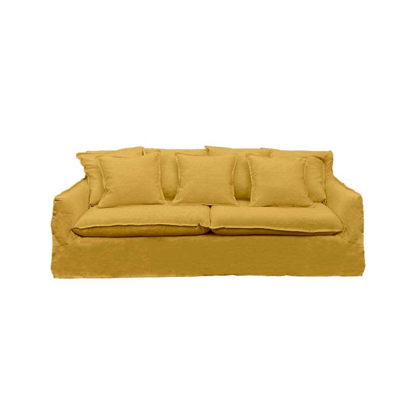 SOFAS HOME - SOFA PALENA LINO AZAFRAN 3C